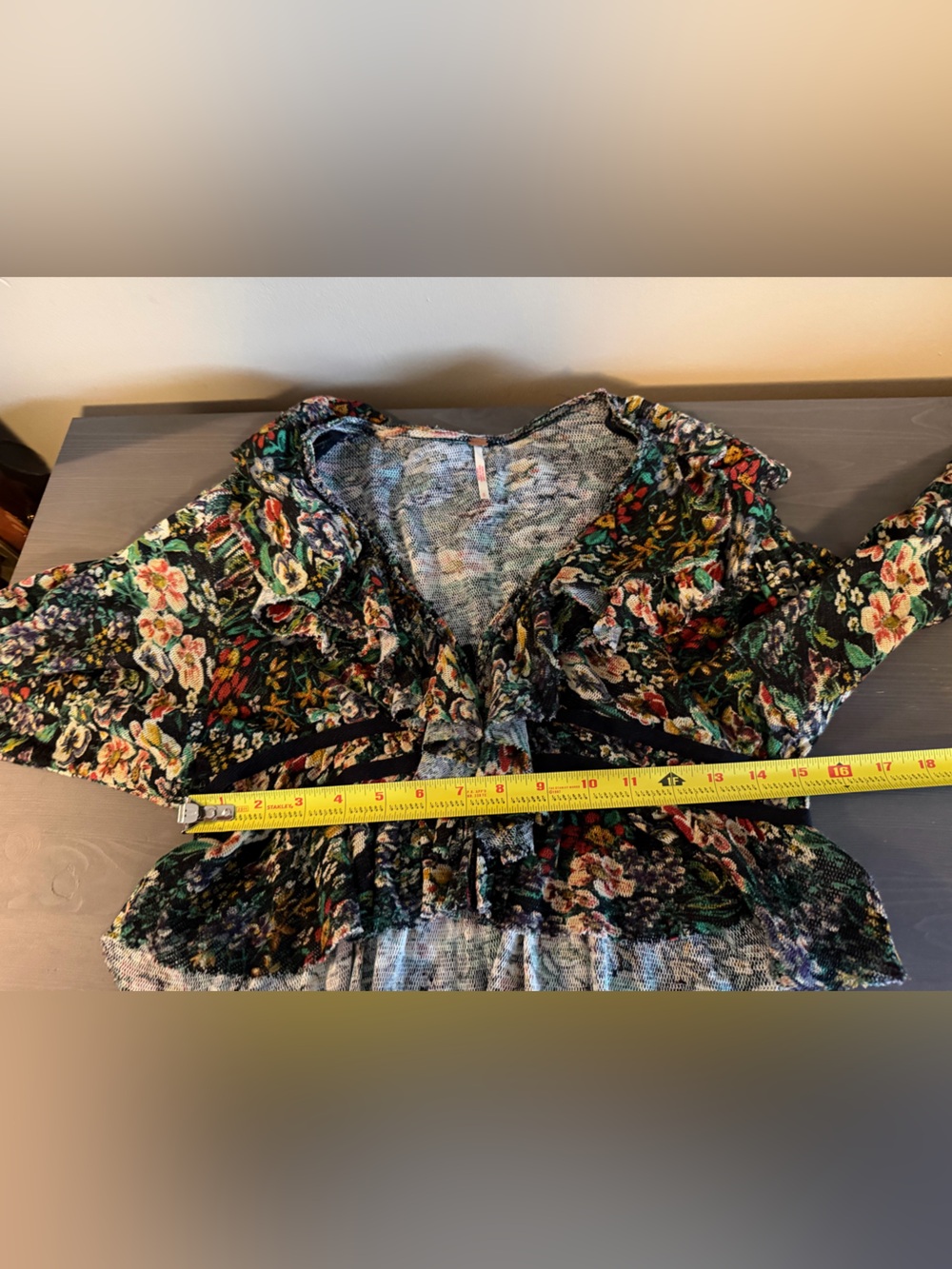 Free People Rudi Floral Ruffle Crop Top - Picture 5 of 6